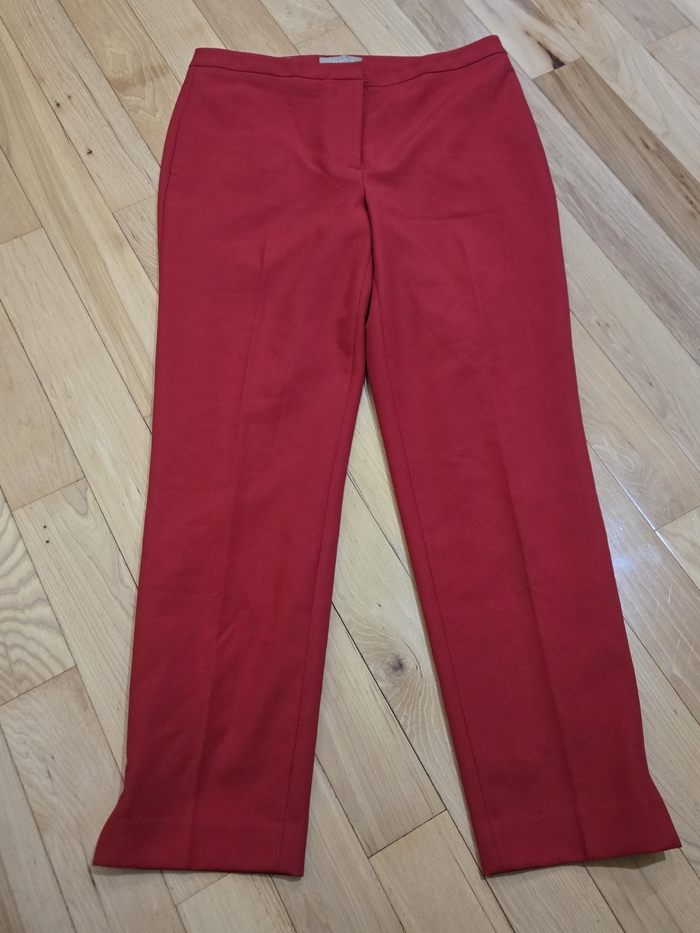 Talbots Red Straight Leg Tailored Trousers